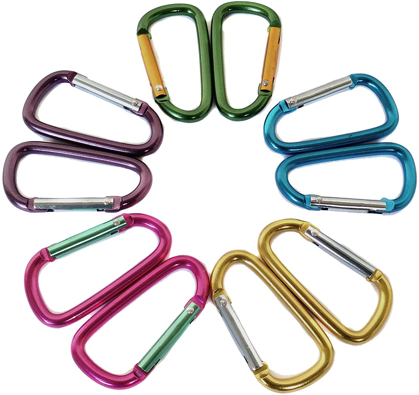 Aluminum carabiner clip for dog leash