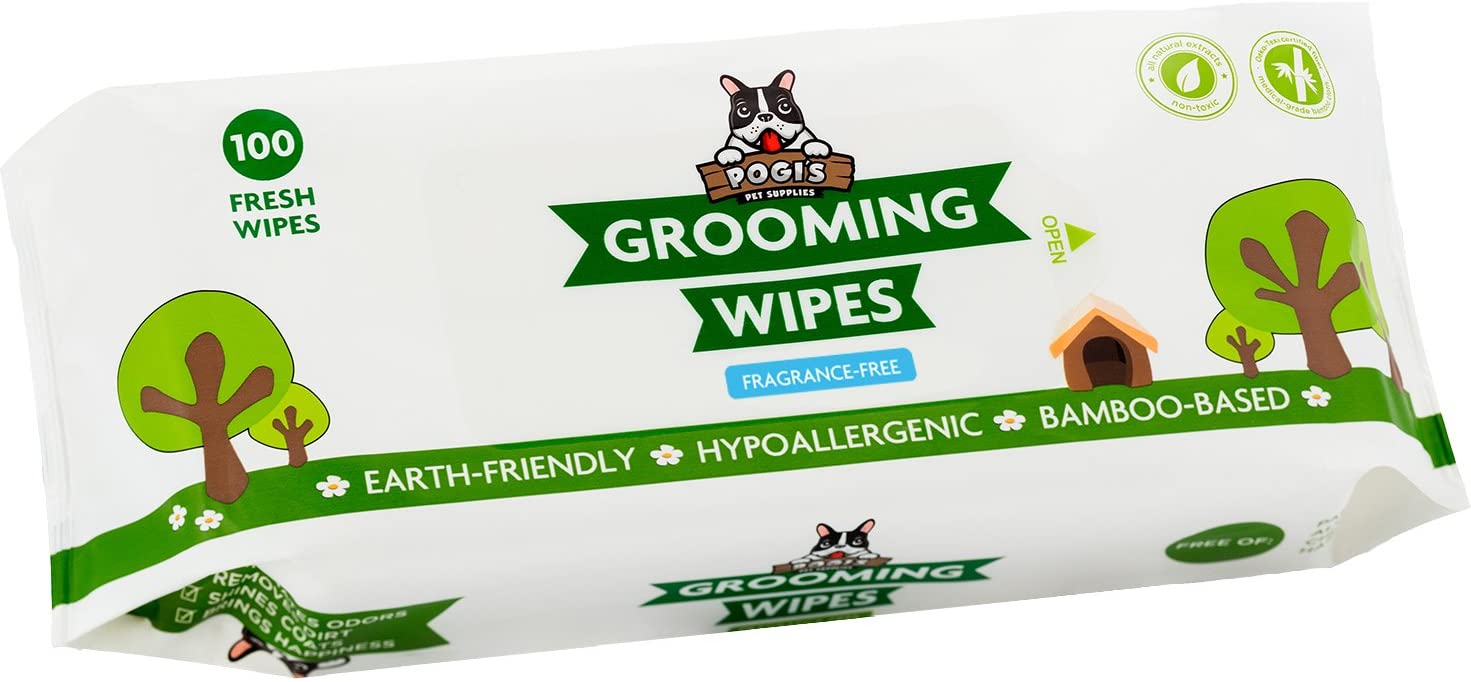 Unscented dog grooming wipes