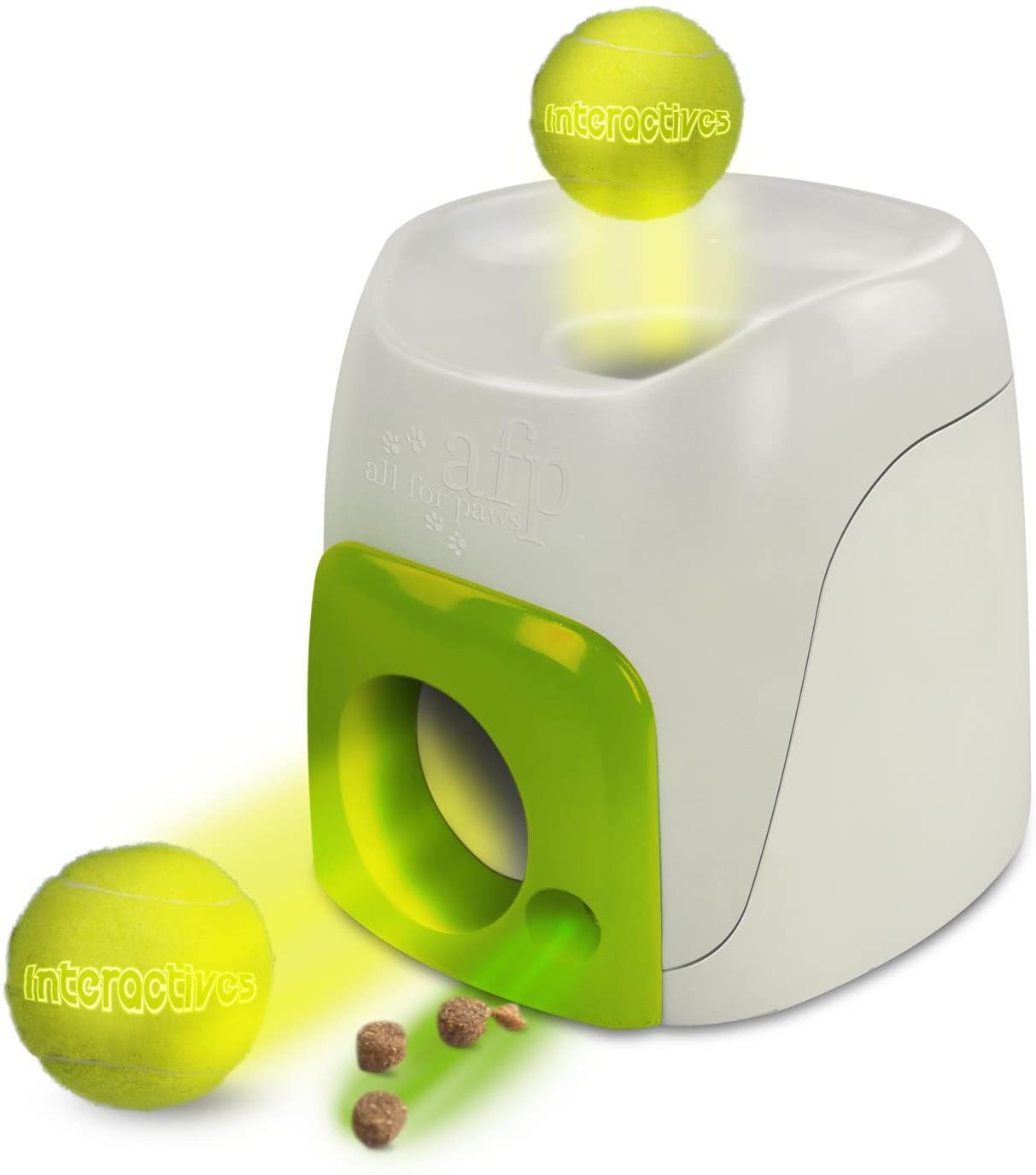 Interactive ball throw dog toy